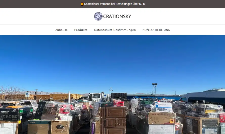 Crationsky Review 2023: Genuine store for quality items or scam? Check!