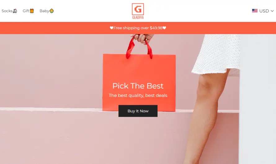 Gladiya Review 2023: Genuine store for quality items or scam? Check!