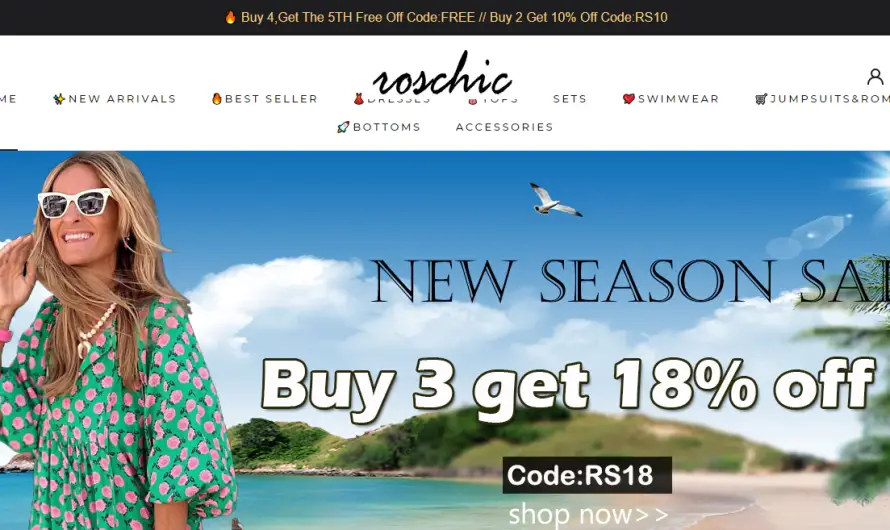 Roschic Review 2023: Is roschic.com a genuine clothing store or pure scam? Check!