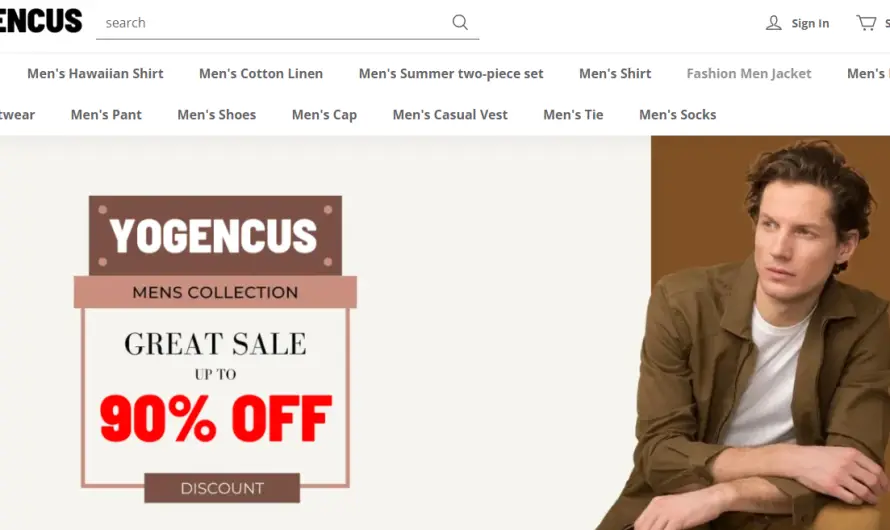 Yogencus Review 2023: Genuine store for quality men’s wear or scam? Check!