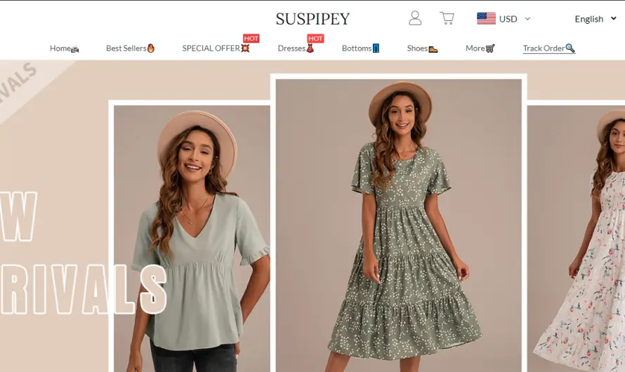 Susipey Review 2023: Genuine store for quality fashion items or scam? Check!