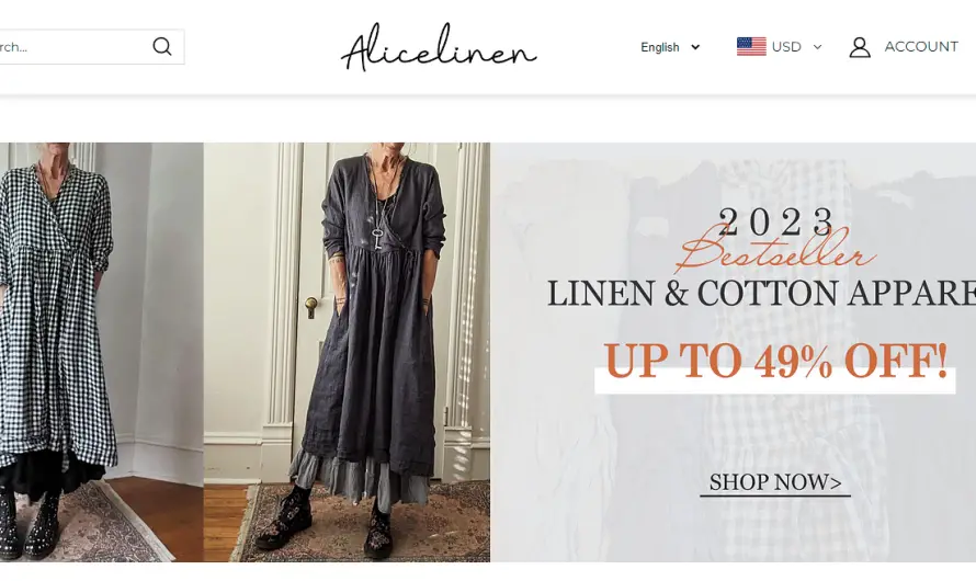 Alicelinen Review 2023: Genuine store for trendy wears or scam? Check!