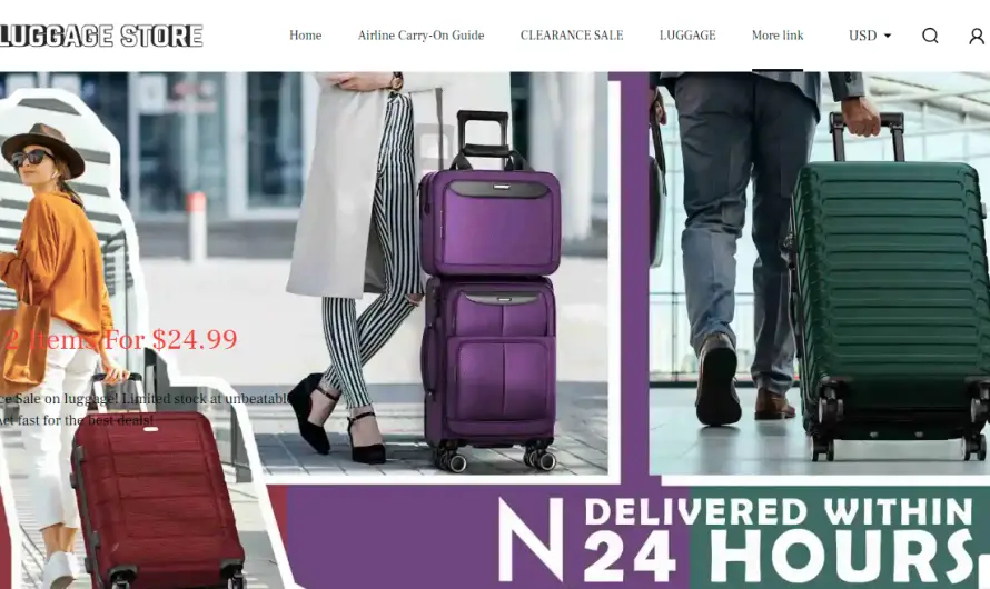 Mesaup.com Review 2023: Genuine luggage store or pure scam? Check!