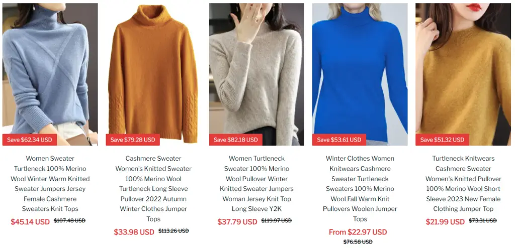clothes sold at wideunitca.com