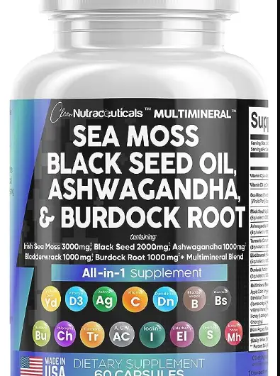 Sea Moss 3000mg Black Seed Oil 2000mg Ashwagandha 1000mg Reviews: Does it Actually Work? Feel Free to Find Out!