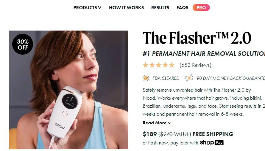 Nood Hair Removal: Is Flasher 2.0 IPL Laser Handset Effective? See Honest Review!