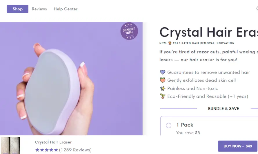 Bleame Crystal Hair Eraser Review 2023: Is This Device Truly Effective? Find Out!