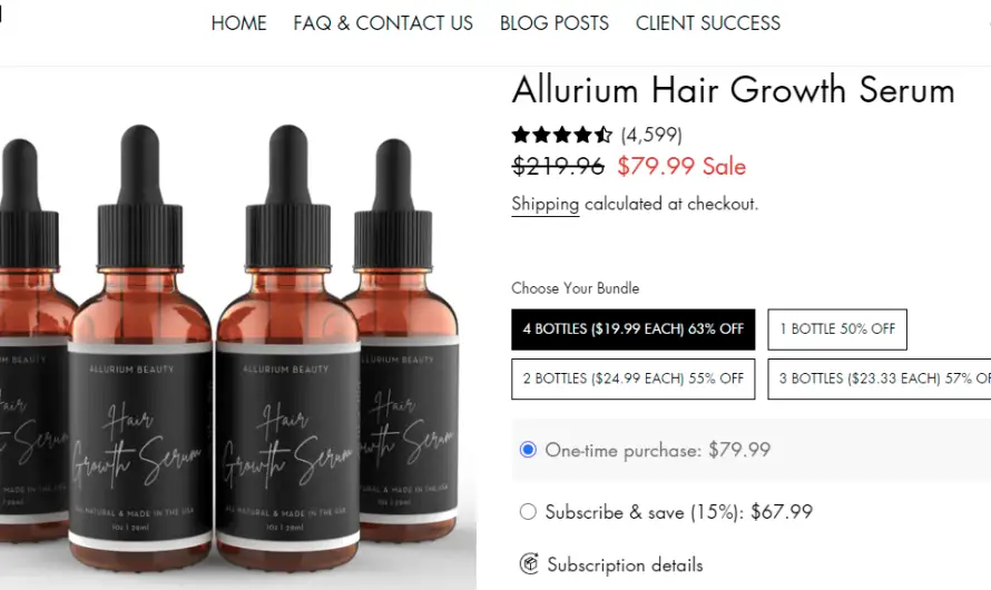 Allurium Hair Growth Serum Review: Is This Hair Treatment Worth Buying? Read To Know!