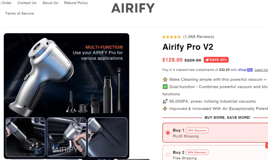 Airify Pro V2: How Effective Is This Vacuum Cleaner? Read To Know!