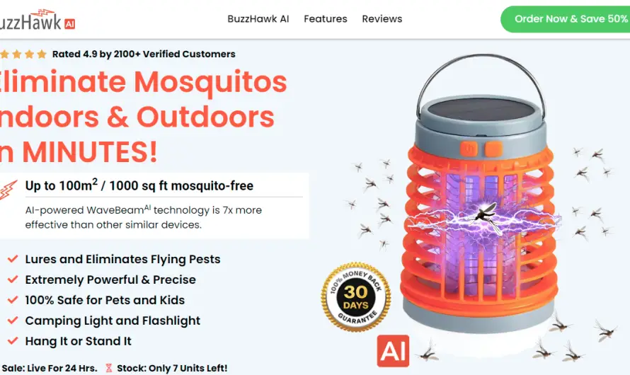 Is Buzzhawk AI Mosquito Zapper Truly Effective? Read To Know!