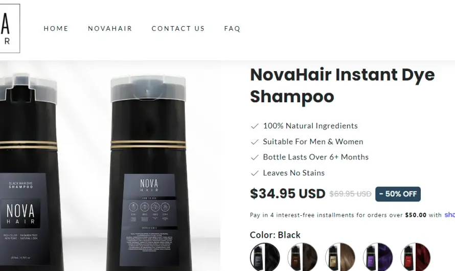 Is NovaHair Instant Dye Shampoo Worth The Hype? See Honest Reviews!