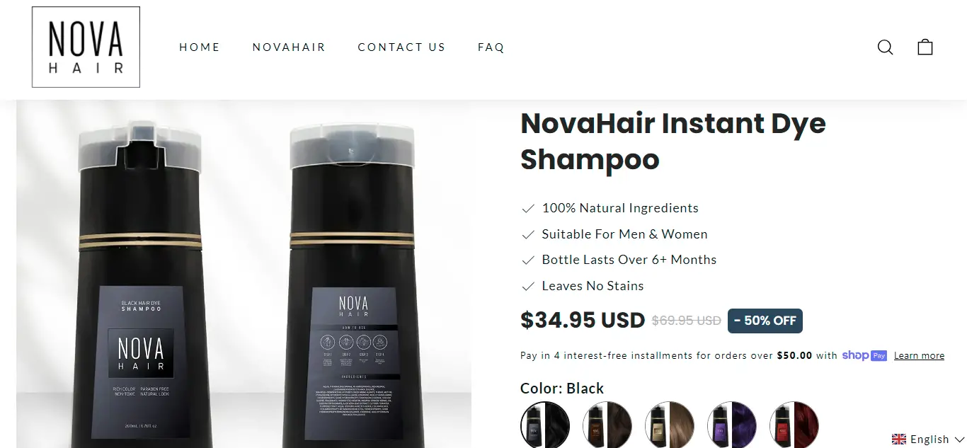 trynovahair.com