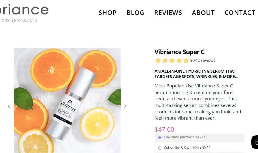 Vibrance Super C Serum Review: Does This Serum Really Work? Find Out!
