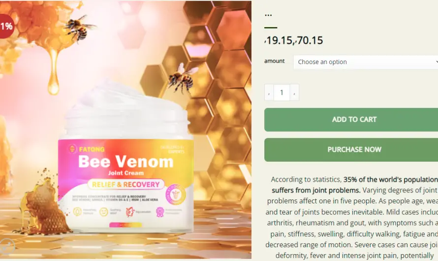 How Effective Is the Fatong Bee Venom Cream? See Honest User Reviews